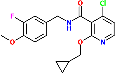 (图片) MC003964 4-Cl-2-(cyclopropyl-MeO)-N-(3-F-4-MeO-Bn)nicotinamide